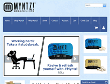 Tablet Screenshot of myntz.com